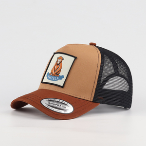 OEM al por mayor 5 Panel bordado láser pegatina <span class=keywords><strong>gorra</strong></span> de malla, de alta calidad de algodón de moda estructurado ajustable cierre <span class=keywords><strong>gorra</strong></span> de camionero - Product Image 1