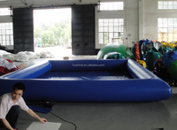 Großer Pool Sprengen Sie den großen Wasser pool Tragbares Mobil 6 Fuß tief für erwachsene Kinder Kinder Aufblasbarer Außen pool