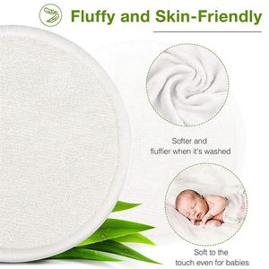Almohadilla desmaquillante de algodón de bambú reutilizable de Venta caliente almohadillas de limpieza facial redondas con terciopelo para el cuidado de la piel - Product Image 6