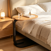 Petite table basse, étagère de chevet, table d'appoint pour canapé, table de chevet moderne minimaliste mobile et simple pour la maison