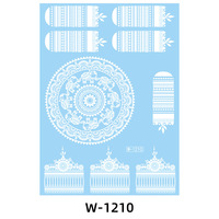Beauté Design blanc arabe henné corps tatouage autocollant dentelle blanc mariage henné tatouage autocollant