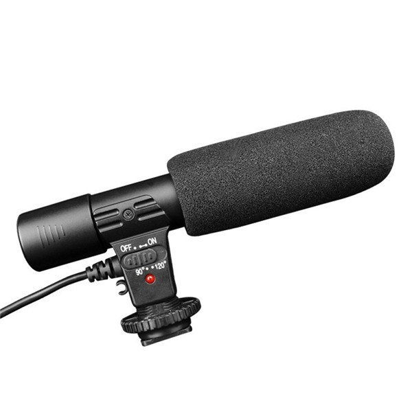 3.5mm Audio Stereo Recording Camera Microphone Digital Video Recording Microphone for DSLR Camera Recording for Canon