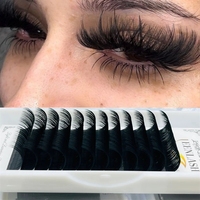 Vente en gros de cils individuels en vison Leenlash personnalisés, extensions de cils volume, votre propre marque, cils mats en cachemire doux, naturels et faits à la main