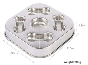 Tazón de Comida para Mascotas de Gran Capacidad, Duradero, de Acero Inoxidable, con Función Antideslizante de Silicona, para Perros <span class=keywords><strong>y</strong></span> Gatos - Product Image 6