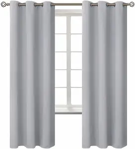 European Style 100% Polyester White Hotel Curtain Decorative Custom Hotel Blackout Curtains For The Living Room