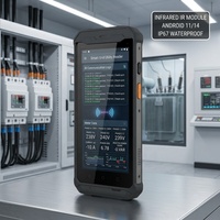 Terminal Portátil Resistente con Lector de Infrarrojos IR, Android 14, IP67, PDA para Inspección de Servicios Públicos