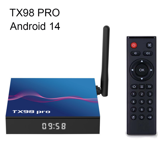 Hot Sale TX98 PRO Android 13.0 Quad Core Allwinner H618 8K HD Smart TV Box 4GB RAM 16/32/64GB ROM BT5.0 WiFi