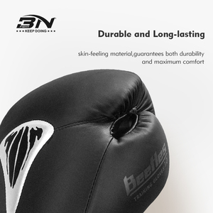 Guantes de Boxeo Profesionales BN al por Mayor, Guantes de Boxeo de Cuero PU <span class=keywords><strong>con</strong></span> Logotipo Personalizado de 10oz, 12oz, 14oz y 16oz - Product Image 4