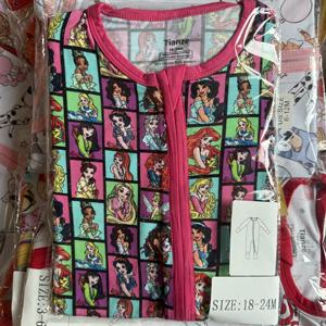 Baju Tidur Bayi Serat Bambu, Romper Lengan Panjang, Piyama Bayi Unisex dengan Resleting, Romper Bayi Custom Print - Product Image 6