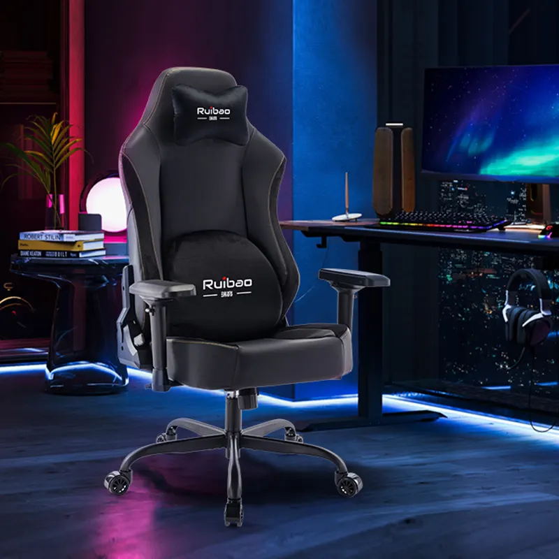 Ruibao high quality home new high back computer reclining magnetic headrest ergonomic gaming gamer chair