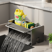 Étagère de cuisine métallique multifonctionnelle – Support de comptoir moderne et écologique pour évier et mobilier domestique