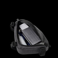 Sac de vélo triangulaire imperméable pour l'extérieur, sac de rangement pour collations, sac de selle pour tube avant de vélo de montagne, léger et respirant