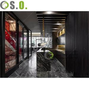 Meubles luxueux pour hôtel et bureau avec appuie-tête Ensemble de canapés de salon Sofa d'angle en cuir Design - Product Image 5