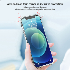 13 14 Pro Max Clear Coque 1.5mm TPU Airbag <span class=keywords><strong>Cover</strong></span> posteriore morbida antiurto per <span class=keywords><strong>iPhone</strong></span> custodia in cristallo antiurto <span class=keywords><strong>trasparente</strong></span> - Product Image 6