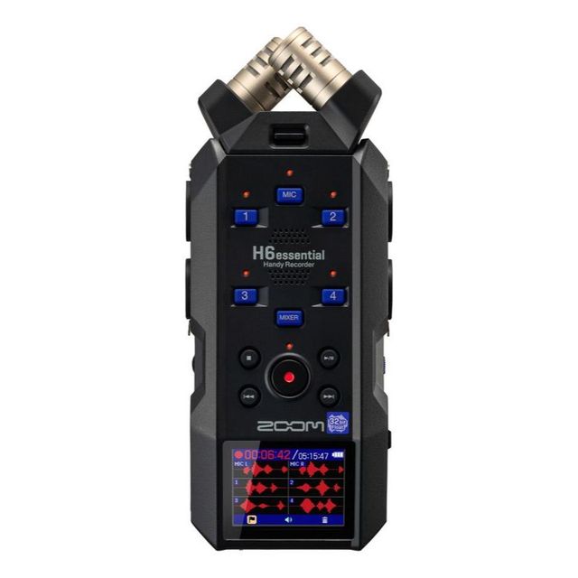 ZOOM H6 Essential Recorder 32-bit Floating-Point Recording Supports Noise Cancelling and 2000-2499mAh Battery New
