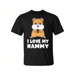 T-shirt I Love My Hammy Cute Hamster, unisexe, taille adulte - Product Image 2