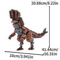 GoldMoc, Serie de videojuegos, juego de bloques de construcción, modelo de Barroth Mecha, figura de acción, modelo de montaje DIY, juguete de bloques de ladrillo
