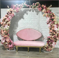 Toile de fond de l'arche de Chiara en métal avec cadres en aluminium pour mariage, arche florale pour cérémonie