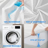 Housse de protection de matelas en textile de maison, respirante, tissu 3D Air, douce, lavable, imperméable