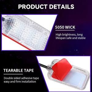 ชุดไฟตกแต่งภายในรถยนต์ KVX LBT8 สีฟ้าไอซ์บลู แบบ LED ใช้พลังงานจากที่จุดบุหรี่ USB อุปกรณ์เสริมไฟสร้างบรรยากาศ - Product Image 4