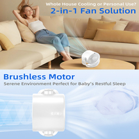 Mini ventilateur de bureau OEM en ABS, portable, silencieux, à angles réglables, utilisable en voiture, avec batterie 4000 mAh, pour usage domestique