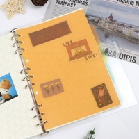 Plaques d'index en plastique colorées A5 B5 A4 pour protéger les pages intérieures, espaceur pour planificateur, organisateur Filofax, séparateurs de fiches