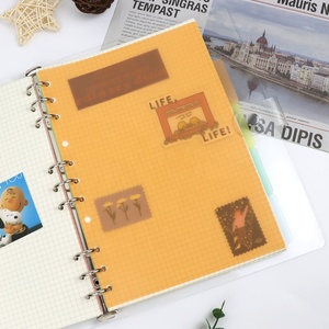 A5 B5 <strong>A4</strong> Colorful Plastic Index Pages Plate for Protecting Inner Paper Spacer <strong>Planner</strong> Filofax Organizer Tab Dividers - Product Image 5