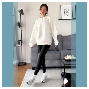 Leggings de fitness personnalisés pour femmes en polyester uni |   Pantalons de yoga à compression à taille haute et longueur intégrale avec poches pour la salle de sport - Product Image 5
