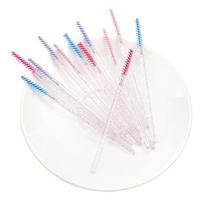 Dùng Một Lần Pha Lê Mascara <span class=keywords><strong>Applicators</strong></span> 50 cái/túi Thẳng Đầu Lông Mi Trang Điểm Bàn Chải Lash Lông Mày Lược Mở Rộng Công Cụ Cho Mắt - Product Image 4