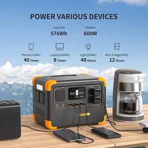 สถานีไฟฟ้าสำรองพกพา E500LFP สำหรับใช้ในบ้าน ความจุ 600Wh แบตเตอรี่ LiFePO4 สำหรับเดินทาง 576wh เครื่องกำเนิดไฟฟ้าพลังงานแสงอาทิตย์ - Product Image 3