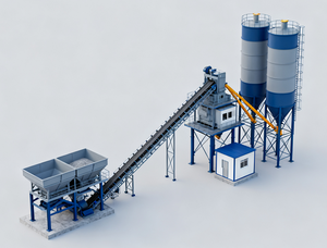 Бренд SDDOM, серия HZS, экологичный стационарный бетонный завод, настраиваемая конфигурация - Product Image 5