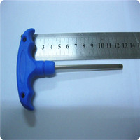 Bonne qualité 1.5mm-10mm clé hexagonale en acier clé hexagonale en forme de T avec poignée en plastique