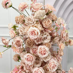 Arco Decorativo con Fiori Artificiali <span class=keywords><strong>Rosa</strong></span> Personalizzato all'Ingrosso per Matrimoni e Forniture per Decorazioni - Product Image 5