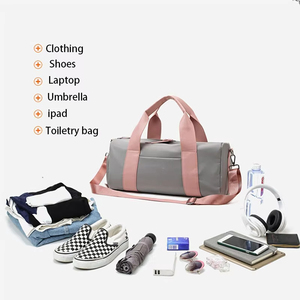 Bolsa de Gimnasio de Gran Capacidad con Logotipo Personalizado, Separación para Ropa Seca y Mojada, Bolsa de Viaje Resistente - Product Image 2