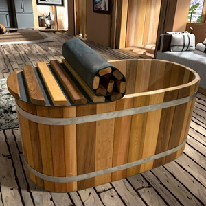 Hachillspa Traditionele 3-4 Persoons Western Red Ceder Massief Houtgestookte Hot Tub <span class=keywords><strong>Spa</strong></span> Buiten Binnenplaats - Product Image 3