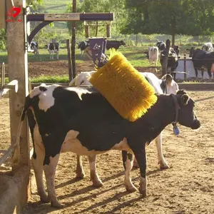 Hayvancılık temizlik ekipmanları inek masaj fırçası dikey otomatik dönen indüksiyon hayvancılık temizleme inek fırça