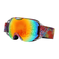 Lunettes de ski UV multicolores pour hommes et femmes, verres de sécurité pour caméra, Anti-buée, lunettes de neige, pour motocross/snowboard