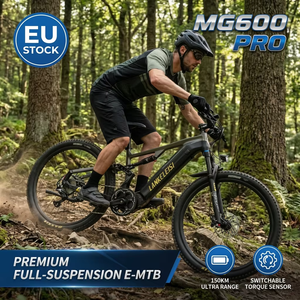 Bicicleta de Montaña Eléctrica LANKELEISI MG600 Pro de 29 Pulgadas con Suspensión Completa para Todo Terreno, 250 W, con Sensor de Torque, MG600 Pro para Adultos - Product Image 1
