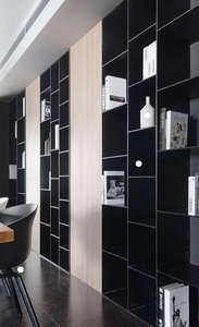 Estantería de grano de madera natural, estantería de almacenamiento de libros de 6 niveles, estanterías de madera, estanterías grandes, sala de estudio, sala de estar, Oficina - Product Image 2