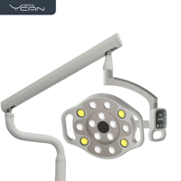 Lampe d'opération dentaire professionnelle pour implants avec bras de support, 15 LED, 80000Lx, lumière sans ombre haute intensité pour chirurgie buccale