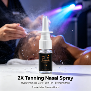 Spray nasal autobronzant 2X à marque privée OEM ODM – Brume hydratante topique avancée pour le visage, soin autobronzant sans soleil - Product Image 4