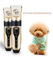 Kit de toilettage professionnel sans fil pour animaux de compagnie-Tondeuse à cheveux pour chien et chat avec lames en céramique, tondeuse rechargeable à faible bruit