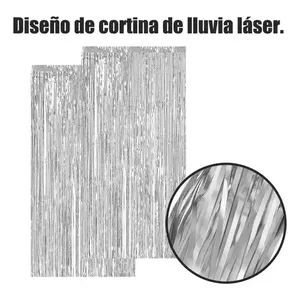 4 pezzi di tende metalliche per decorazioni per feste, stessi colori - Product Image 2