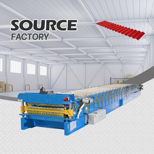 T형 이중층 컬러 강판 골판지 지붕 시트 롤 성형기 - Product Image 1