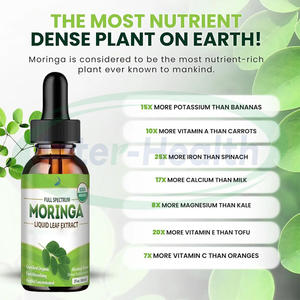 Оптовая цена, органический жидкий экстракт листьев Моринги, капли, напиток, витамин С, повышение энергии, иммунная Моринга, капли - Product Image 4