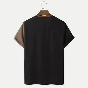 Camisetas de Hombre de Estilo Urbano, 100% Algodón, Tela de Lona Lavada, Manga Corta, Color Sólido, Diseño Liso, Secado Rápido, Personalizables - Product Image 2
