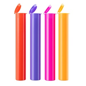 Tubes coniques en plastique transparent colorés de 120 mm, résistants aux enfants, pour l'emballage de cigares et de briquets - Product Image 4