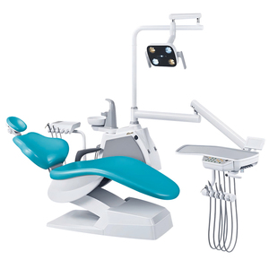 Zahnbehandlungseinheit mit Ergonomischem Zahnarztstuhl mit Verstellbarer Rückenlehne und Kopfstütze für Komfortable Patientenversorgung - Product Image 1