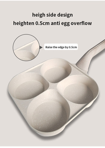 Personalización 4 <span class=keywords><strong>en</strong></span> 1 antiadherente huevo Hamburgo sartén desayuno olla sin palo sartén juegos de utensilios de cocina - Product Image 4