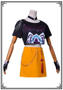 新作ハロウィンカーニバル人気ロールプレイミラコス制服ガールアニメコスプレイエロージャケットK-Popデーモンハンターコスチュームセット - Product Image 2